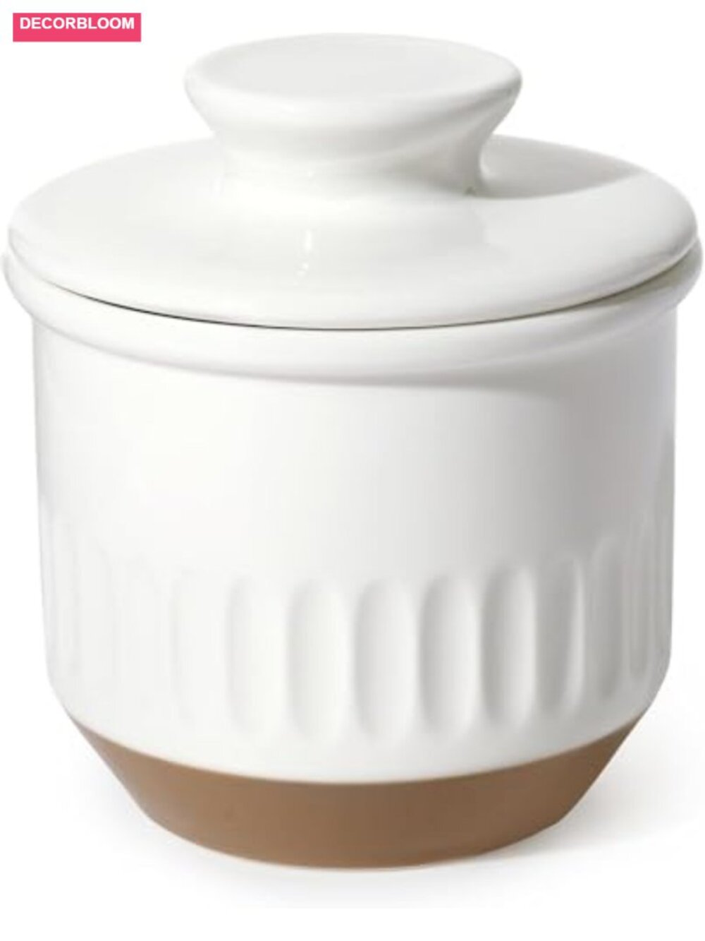 Ceramic Butter Keeper Crock with Water Seal, French Butter Dish for Countertop, - Picture 1 of 6